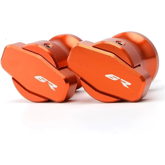Motorcycle Stand Screw Slider 8mm Motorcycle Stand Screw Swing Arm Spool Slider For ZX 6R Zx6r All Year Zx-6r (Color: Orange, Size: M8)