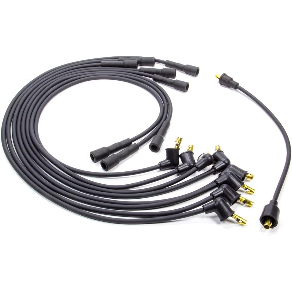Pertronix 708104 Frame Slow War Black Custom Fit Spark Plug Wire 8 Cylinder Ford