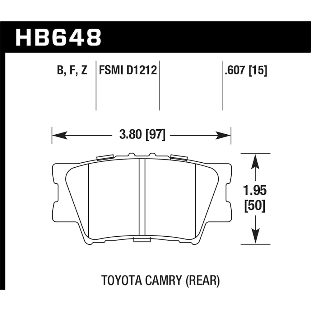 Hawk Performance HB648F.607 HPS Performance Ceramic Brake Pad