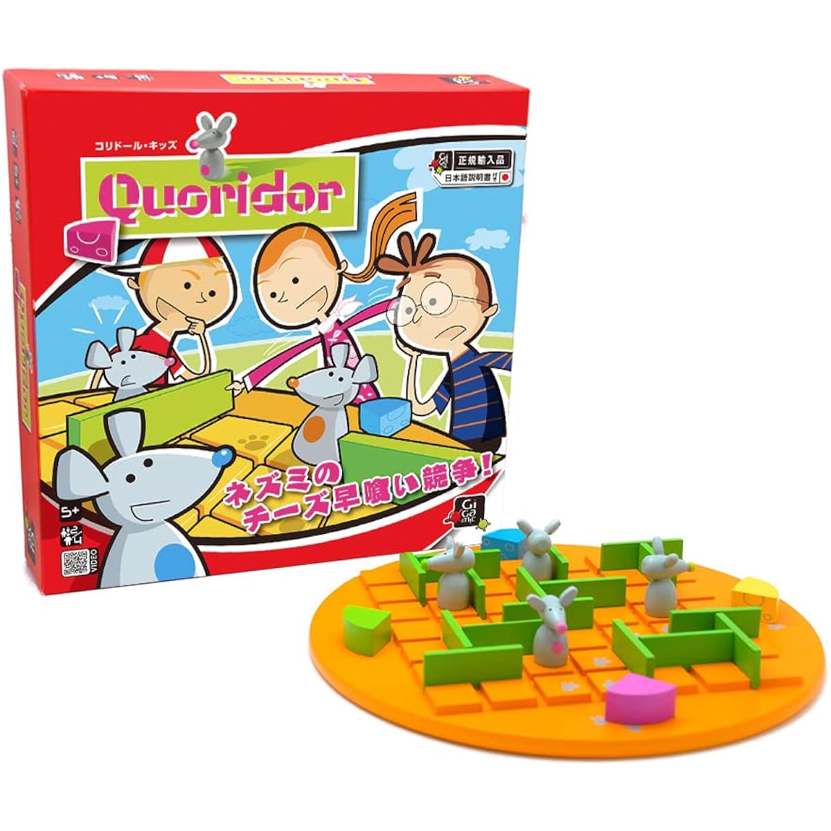 GIGAMIC Quoridor Kids [Japan Authorized Distributor] Board Game Table Game Educational Toy Toy Children Brain Training France