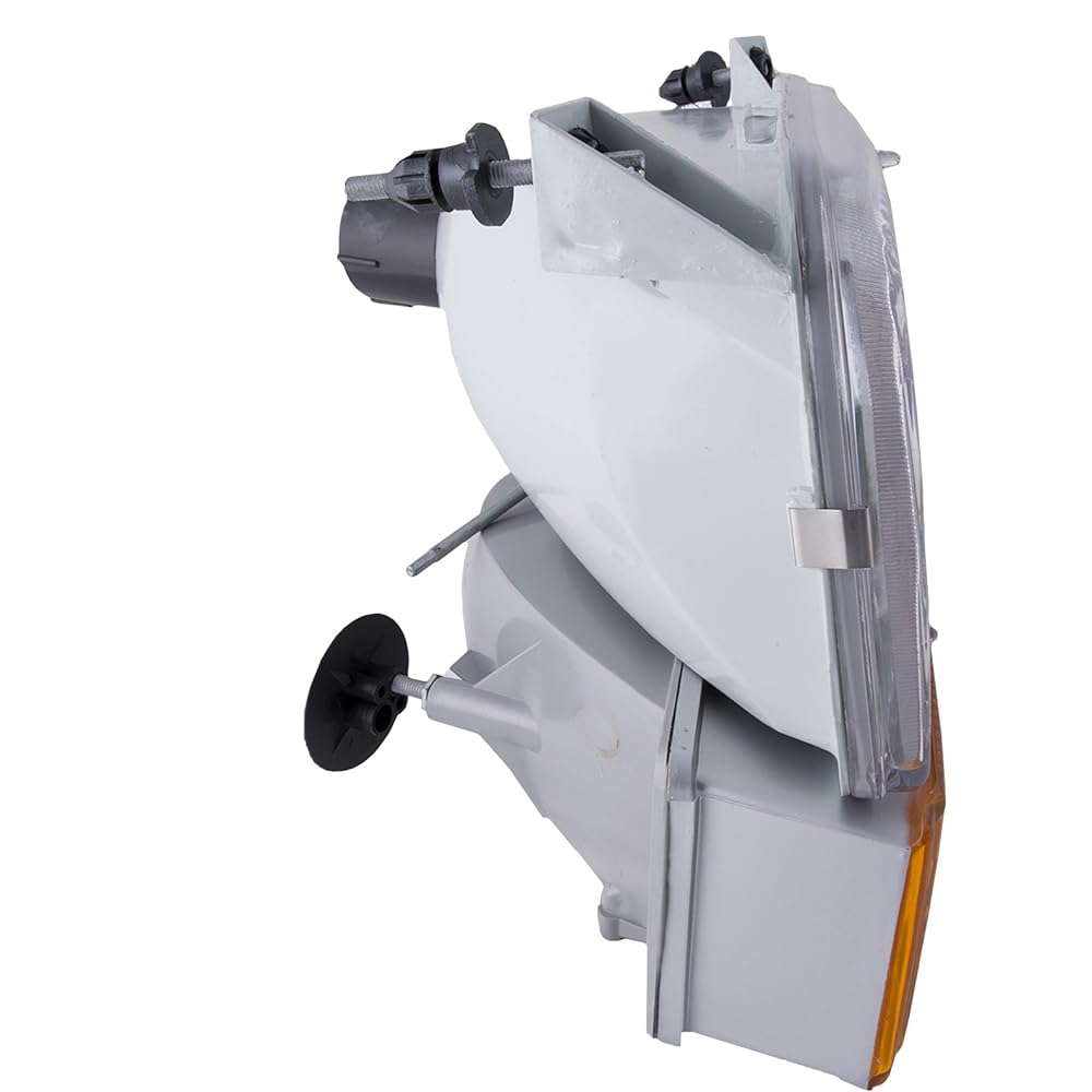 HEADLIGHTSDEPOT Chrome Housing Halogen Head Light Ford BRONCO F-150 F-250 F-350 Supports left driver seat and headlamp 6-piece set corner on the right side seat and with signal light