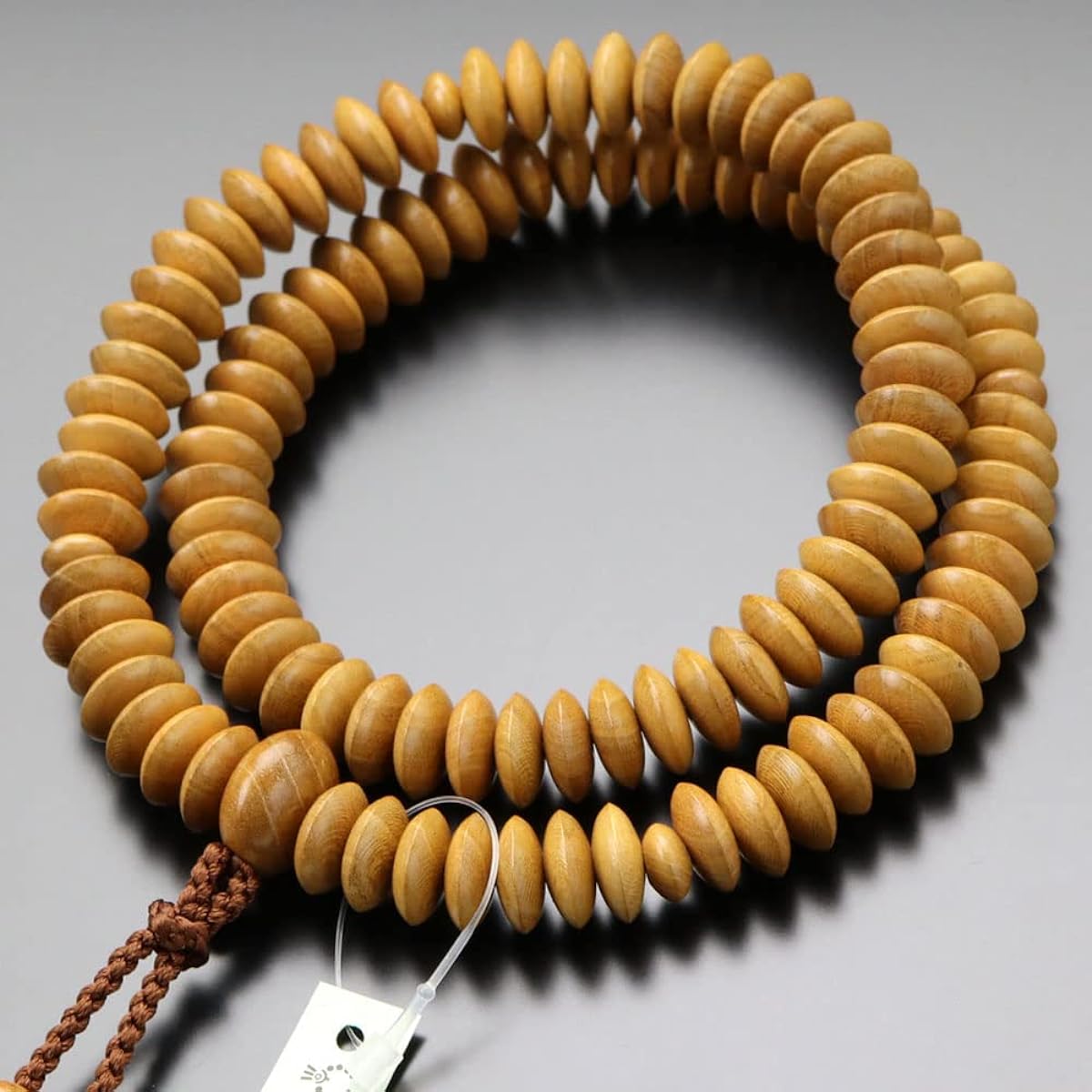 Nenju dot com Tendai sect prayer beads for men, 9 dimensions, Sebai, Sanskrit tenbo [Regular prayer beads, Kyoto prayer beads, 108 beads, Kyoto, domestic product, natural wood, 9 dimensions, for funerals, funerals, memorial services, memorial services, m
