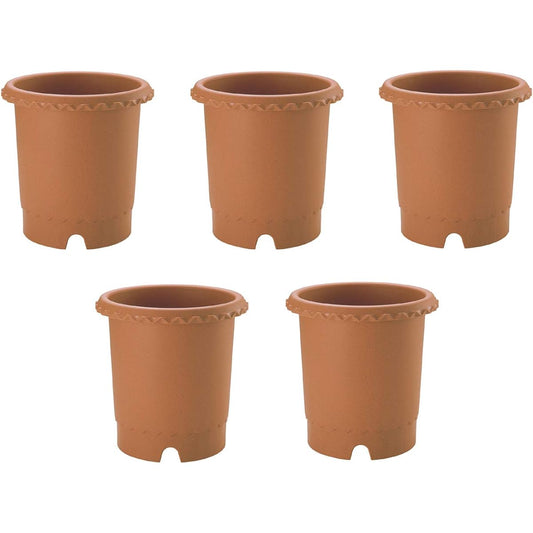 Richelle Rose Pot No. 12 Brown Set of 5