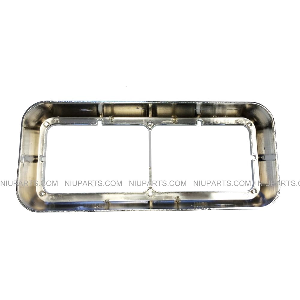 Headlight bezel 12 -inch amber/Amber LED Light Strip Chrome -League seat side (suitable: KENWORTH T400 T800 T800B W900B W900L Classic 120/132. PeterBilt 378 379. Western Star 4900)