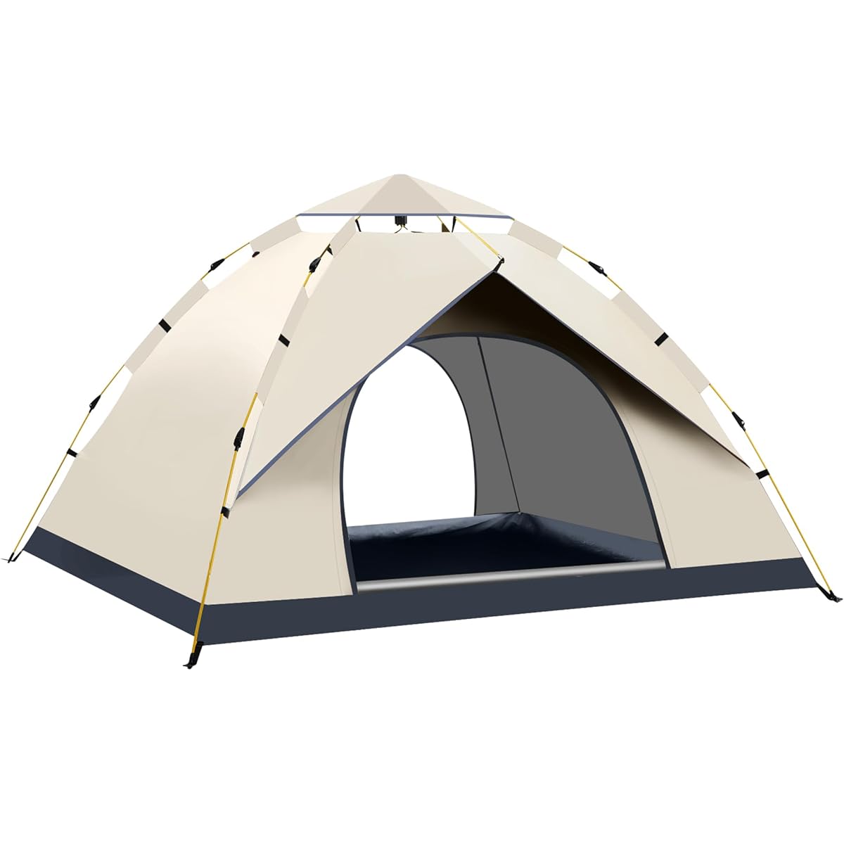 SANLIKE One Touch Tent, Simple Tent, For 2 to 4 People, Lightweight & Compact, Ventilation, Windproof, Waterproof, Insect Proof, UV Protection, Tent, Easy to Set Up, Outdoor, Camping Equipment, For Climbing, Beaches, Disaster Prevention, Special Storage