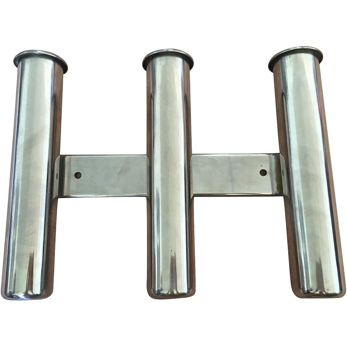 NUZAMAS Fishing Rod Holder Marine Grade Stainless Steel 3 Tube Rack Boat Yacht Side Mount Heavy Duty