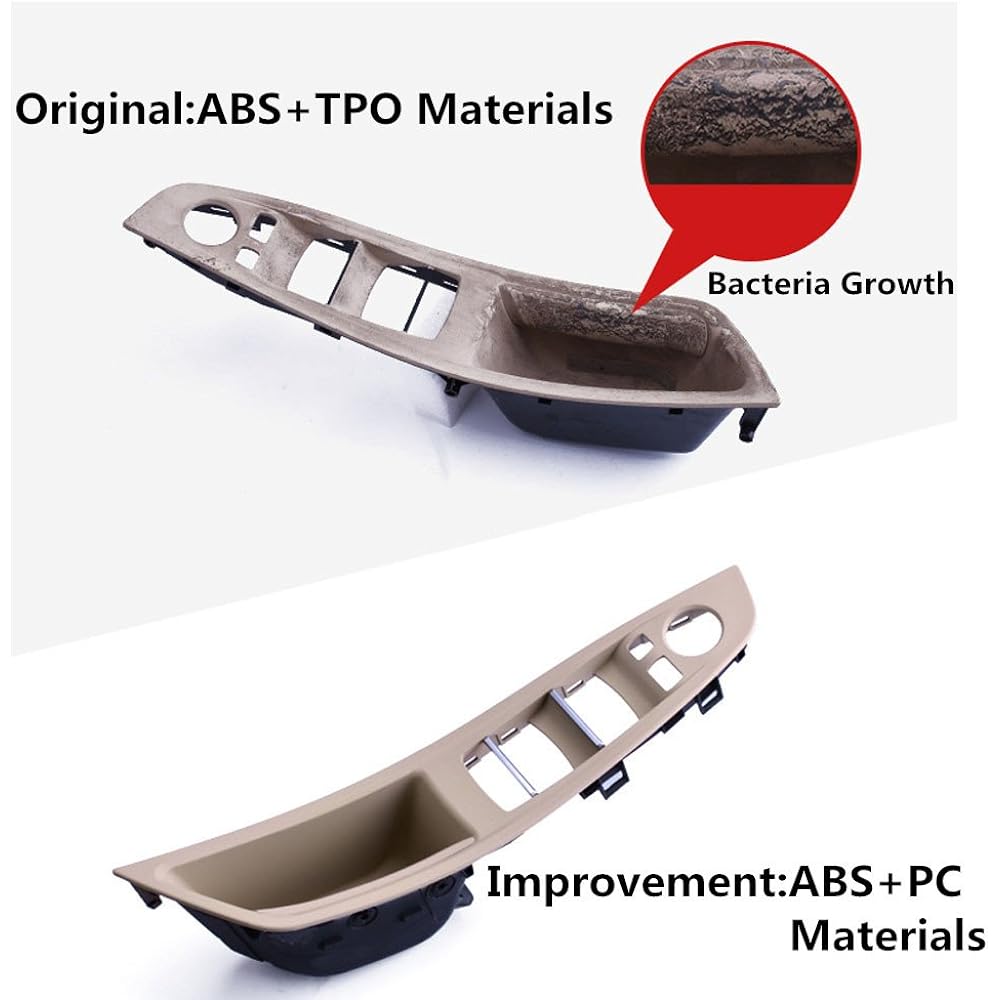 BMW 5 Series Window Switch Panel Trim Grab Cover Armreste (Driving seat side) Front left door bracket (suitable: 520 525 528 530 535 2010-2016) Armest-BMW