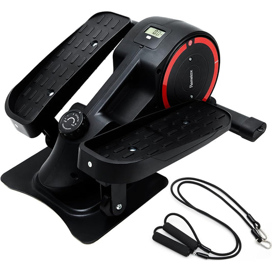 2024 New Remelax 2WAY Stepper Bike [Standing/Sitting 2way Exercise] Stepper Exercise Bike, Quiet, Aerobic Exercise, 8 Levels of Adjustable Resistance, No Power Supply, No Assembly Required, Resistance Band Included