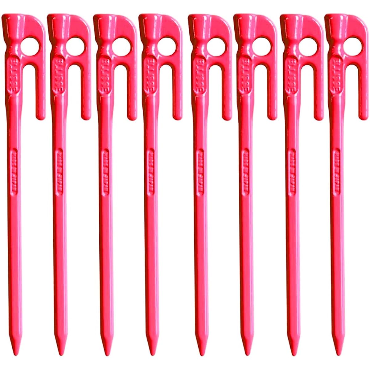 ELLISSE Forged Peg Elisse Stake 18cm Pink Powder Coating MK-180PK MADE IN JAPAN (Set of 8)