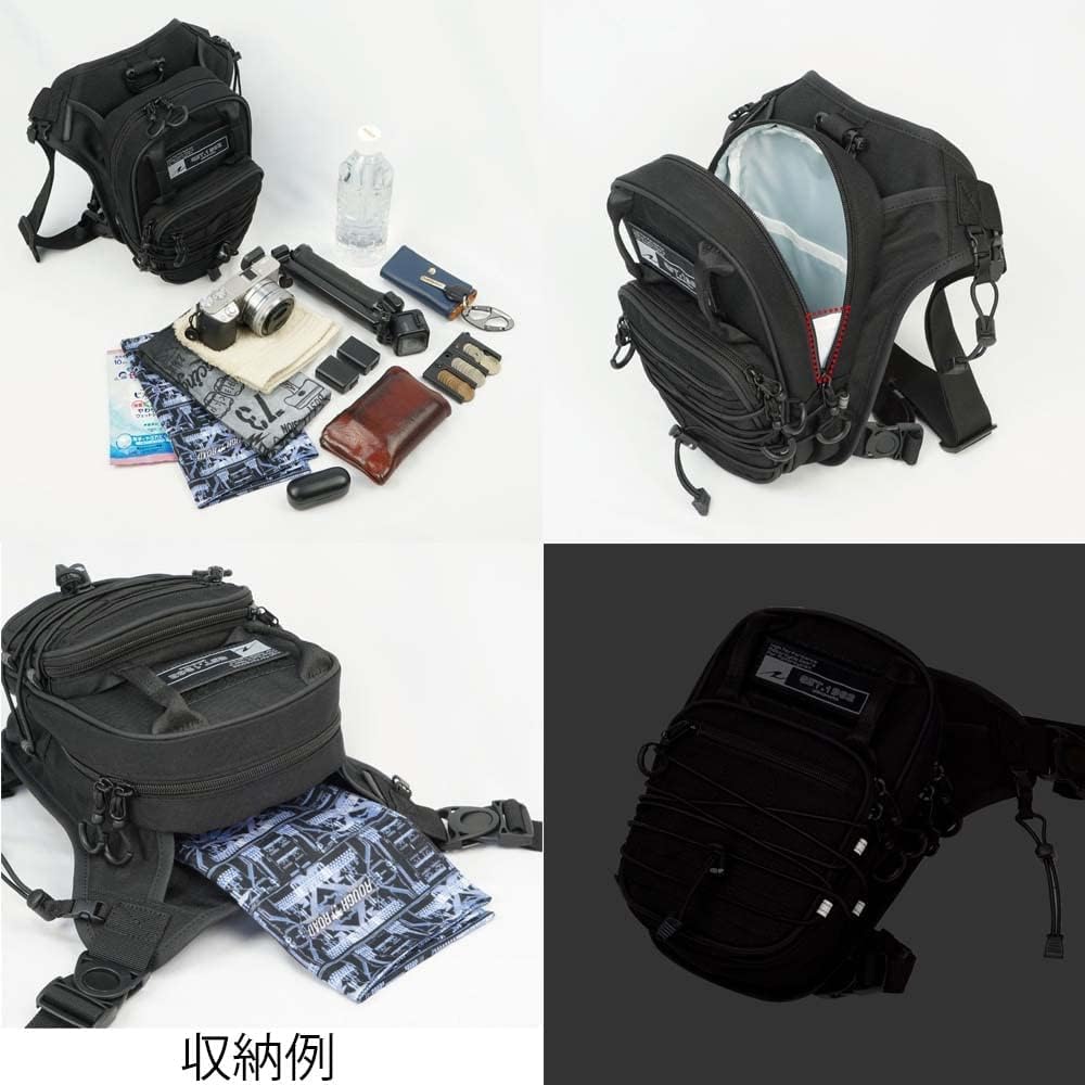 ROUGH & ROAD Motorcycle Combat Holster Black RR9704 3.3 Liter