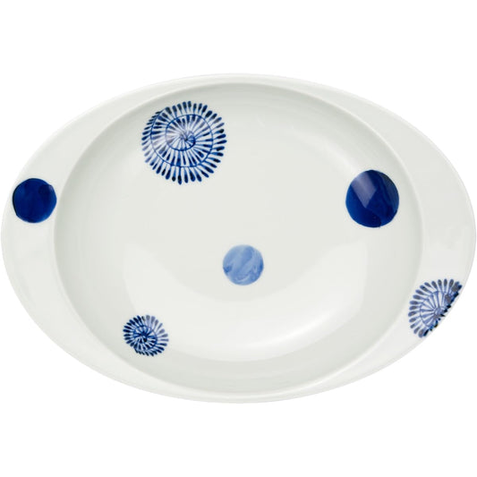 Arita Ware Sota Kiln Curry Plate (Large) Round Crest T4101