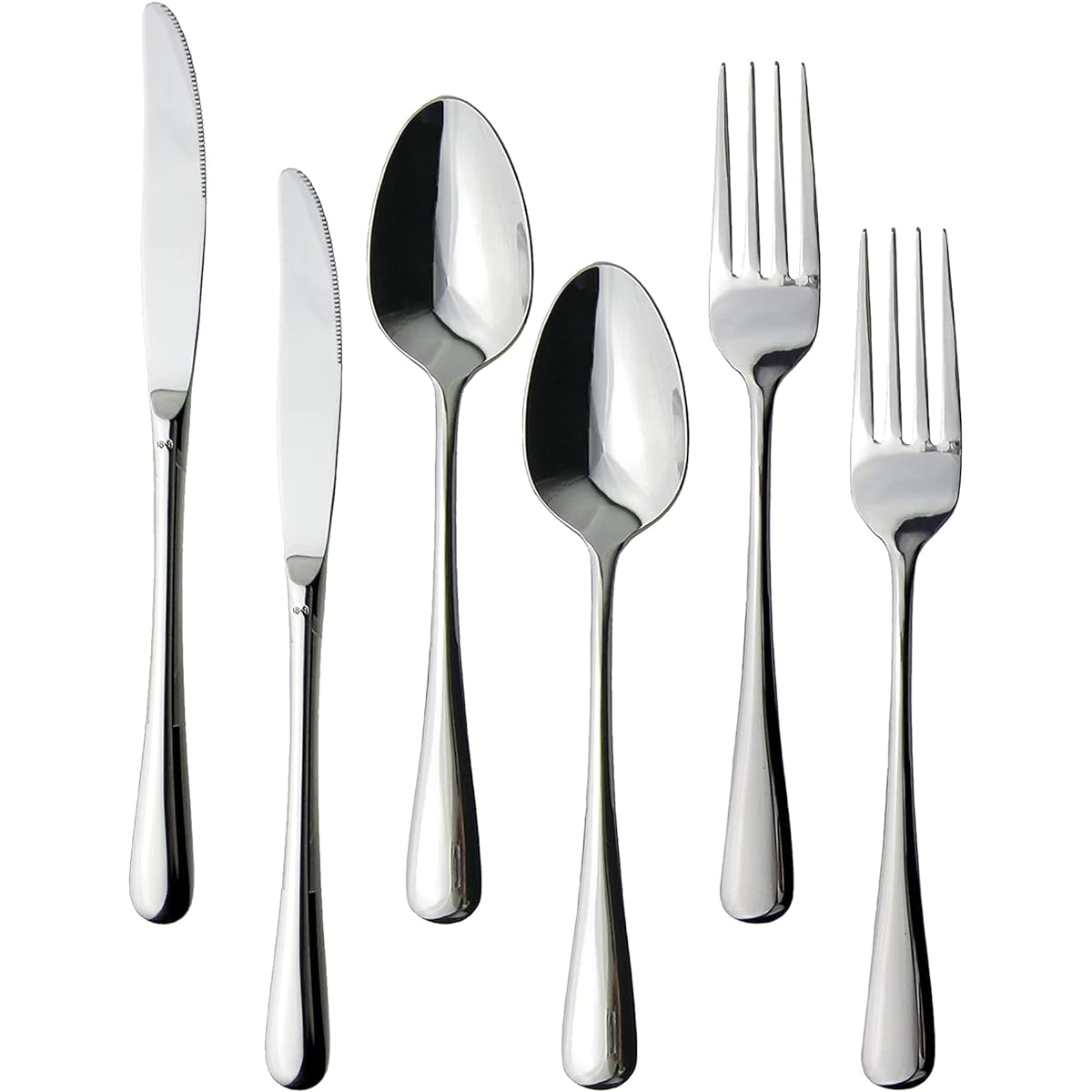 Nagao TOWA dinner cutlery set, 6 pieces, 18-8 stainless steel, bag holder only, made in Japan