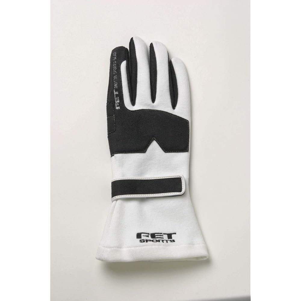 FET [Asahi Rise] FET Sports Gloves Racing Gloves 3D BK/WH M [Model Number] FT3DGL14