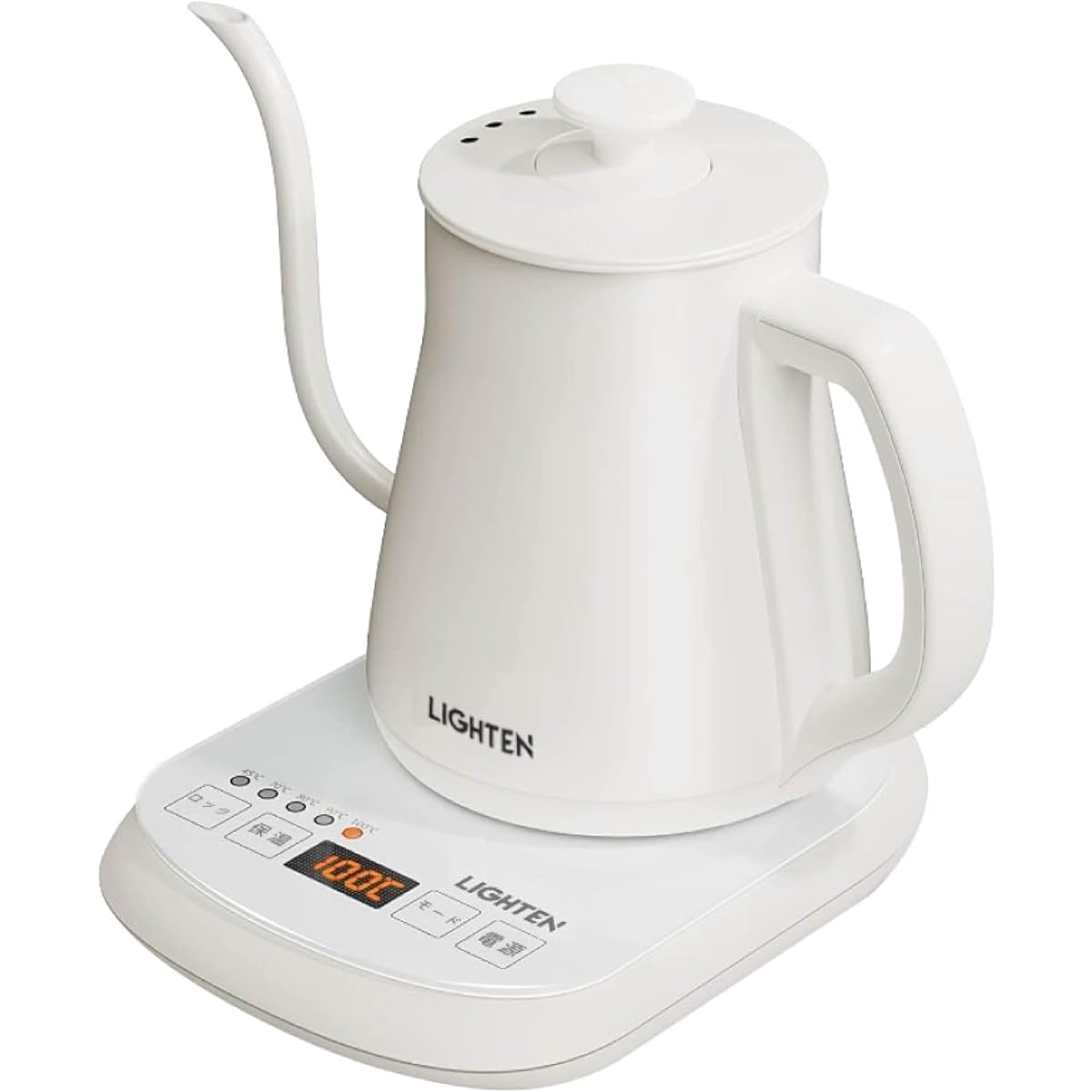 [Adaps] Electric Kettle Coffee Kettle 0.8L 1000W Coffee Pot 5 Level Temperature Adjustment Heat Retention Function Empty Boiling Prevention Function Automatic Power Off Narrow Mouth Drip Electric Pot Water Heater Drip Stainless Steel Coffee Drip Slim Noz