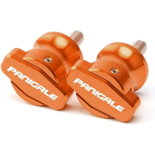 DEMUR Motorcycle Accessories Frame Stand Screw Swing Arm Spool Slider M6 Ducati 899 Panigale 959 Panigale 1199 1299 Swing Arm Slider Spool (Size: Orange)