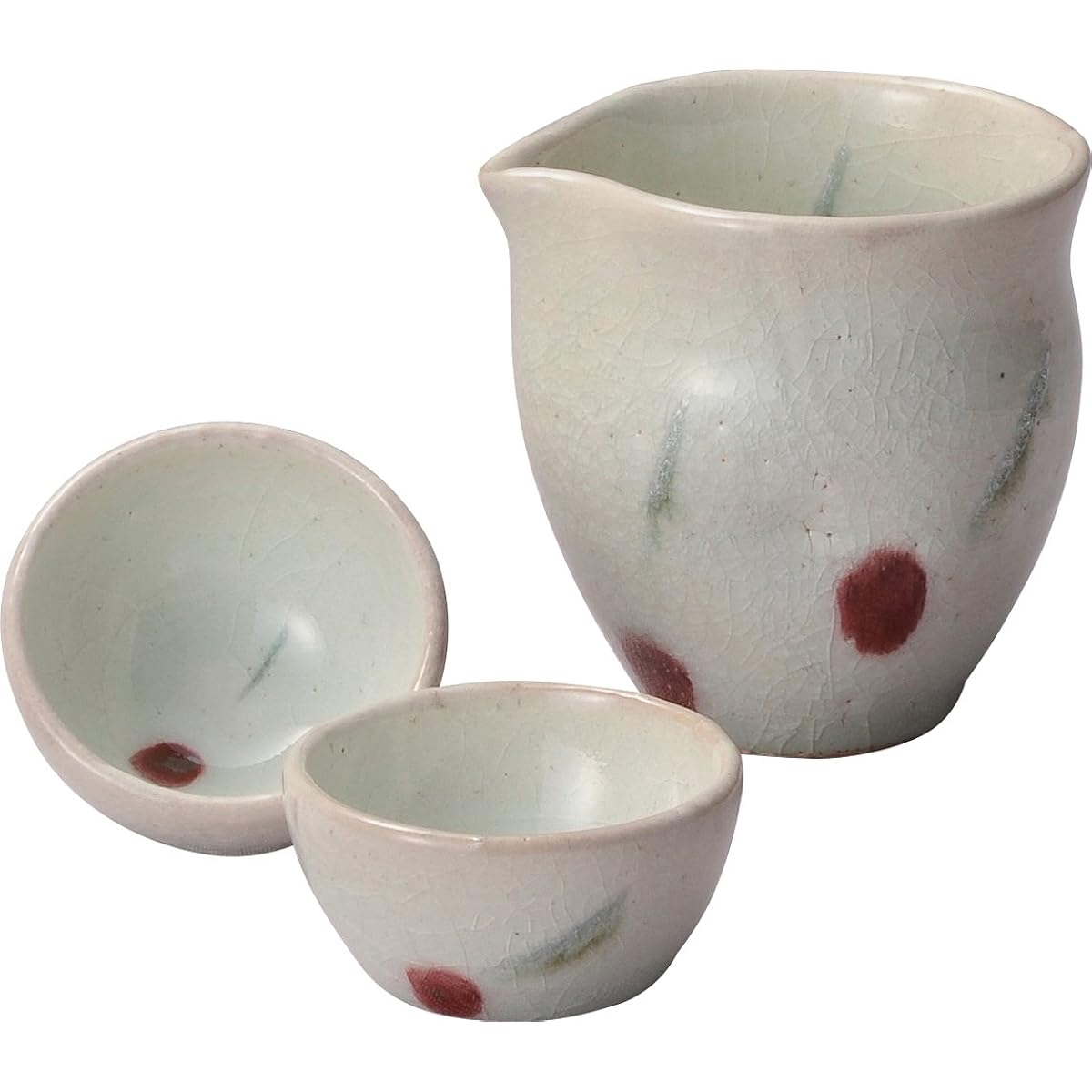 Shigaraki ware Hechimon sake set cherry 3-1569