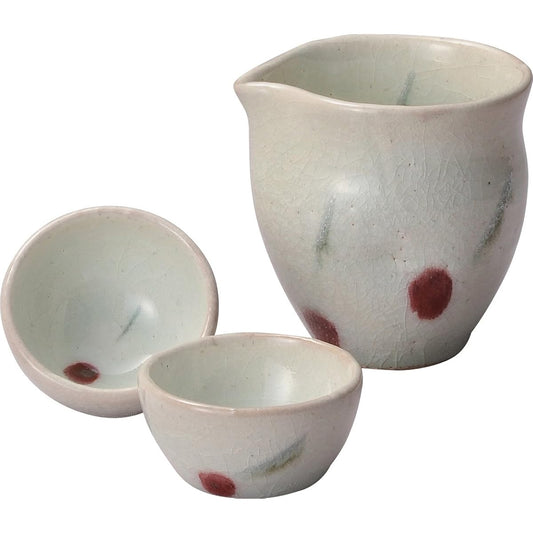 Shigaraki ware Hechimon sake set cherry 3-1569