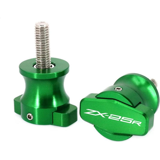 Stand Screw Slider Motorcycle Parts CNC Frame Screw Slider Swing Arm Spool Slider Suitable for Kawasaki ZX-25R ZX25RZX 25R 2020 2021 (Color: Green)