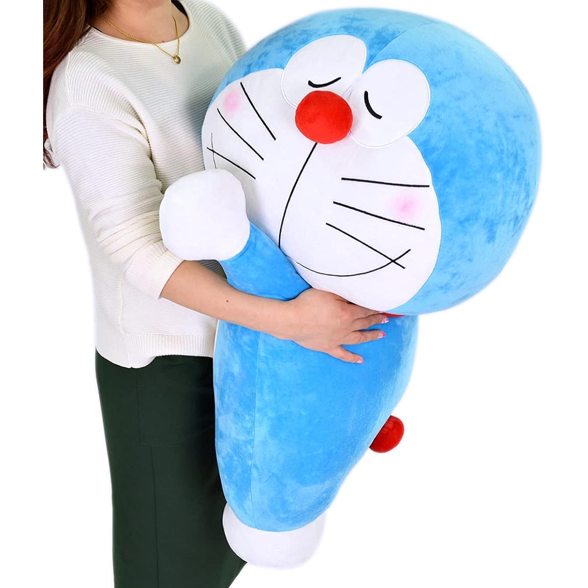MORIPiLO Body Pillow for Children and Adults Extra Large Size Doraemon Blue Approx. 90cm [Official Character Goods] Fluffy Plush Cushion Shogakukan 4620224