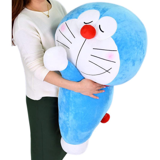 MORIPiLO Body Pillow for Children and Adults Extra Large Size Doraemon Blue Approx. 90cm [Official Character Goods] Fluffy Plush Cushion Shogakukan 4620224