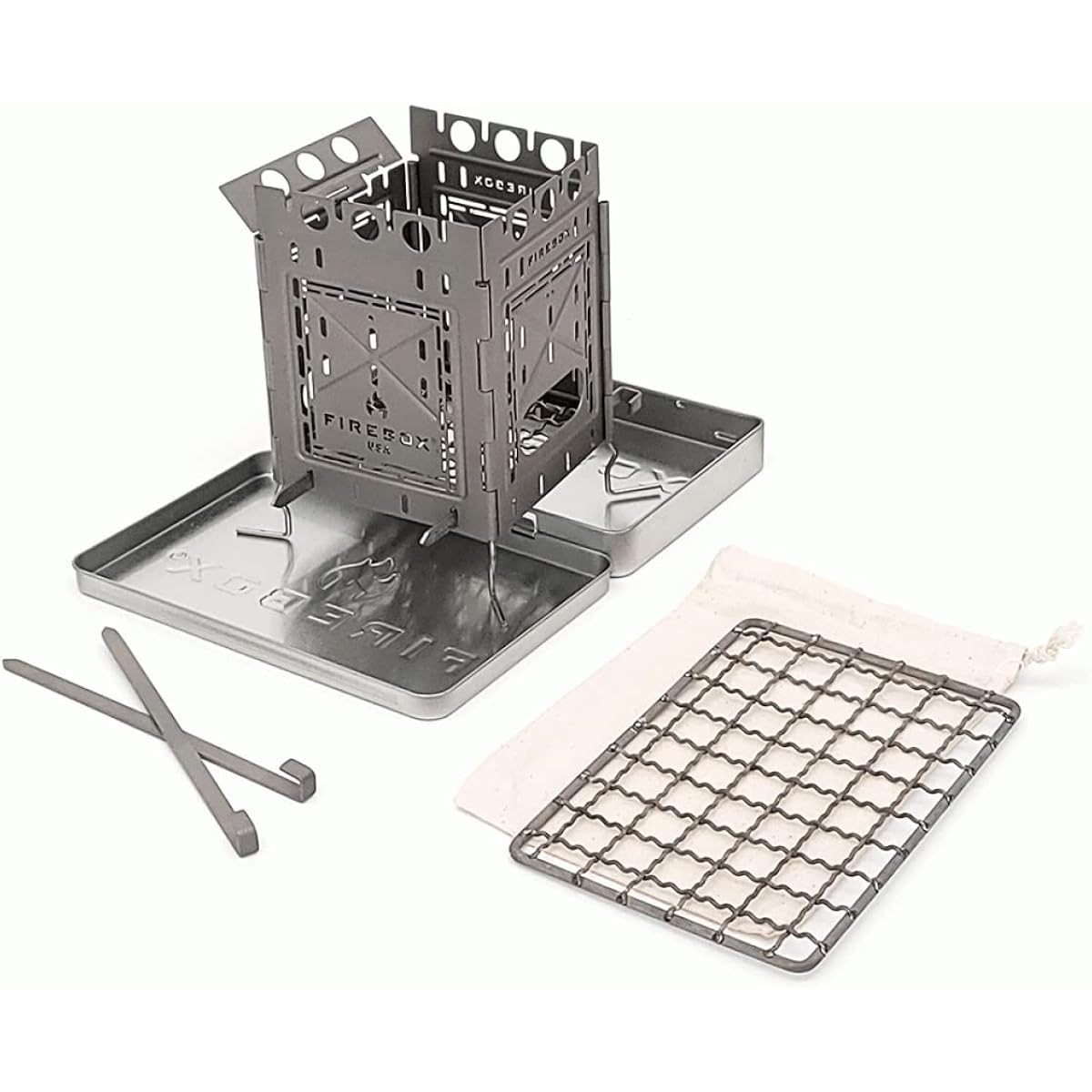 [Genuine Japanese product] FIREBOX FREESTYLE STOVE 4 inch fire stand stove (titanium)