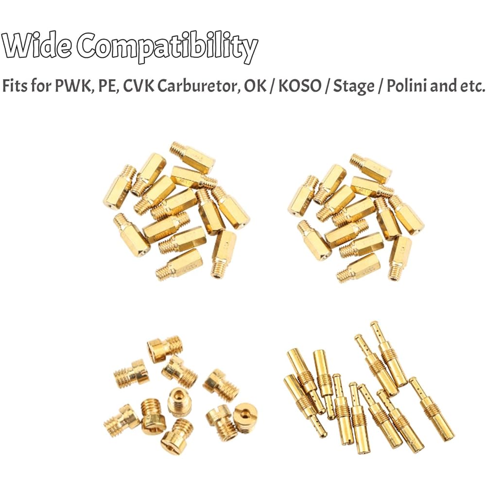 Carburetor Main Jet 30 and Slogeet 10 Pilot Jet Kit PWK For Keihin OKO KOSO CVK