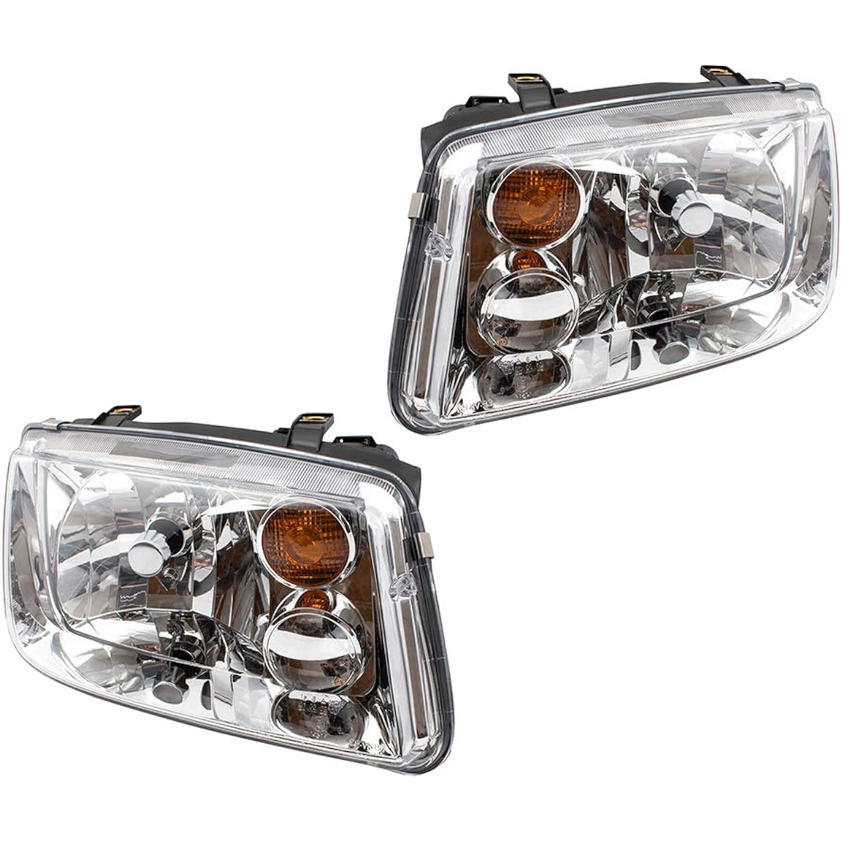 BROCK replacement driver and passenger seat side halogen combination headlight assembly 2002-2005 A4 Generation 4 VIN 2108642 No fog light 1J5941017BJ VW2503125