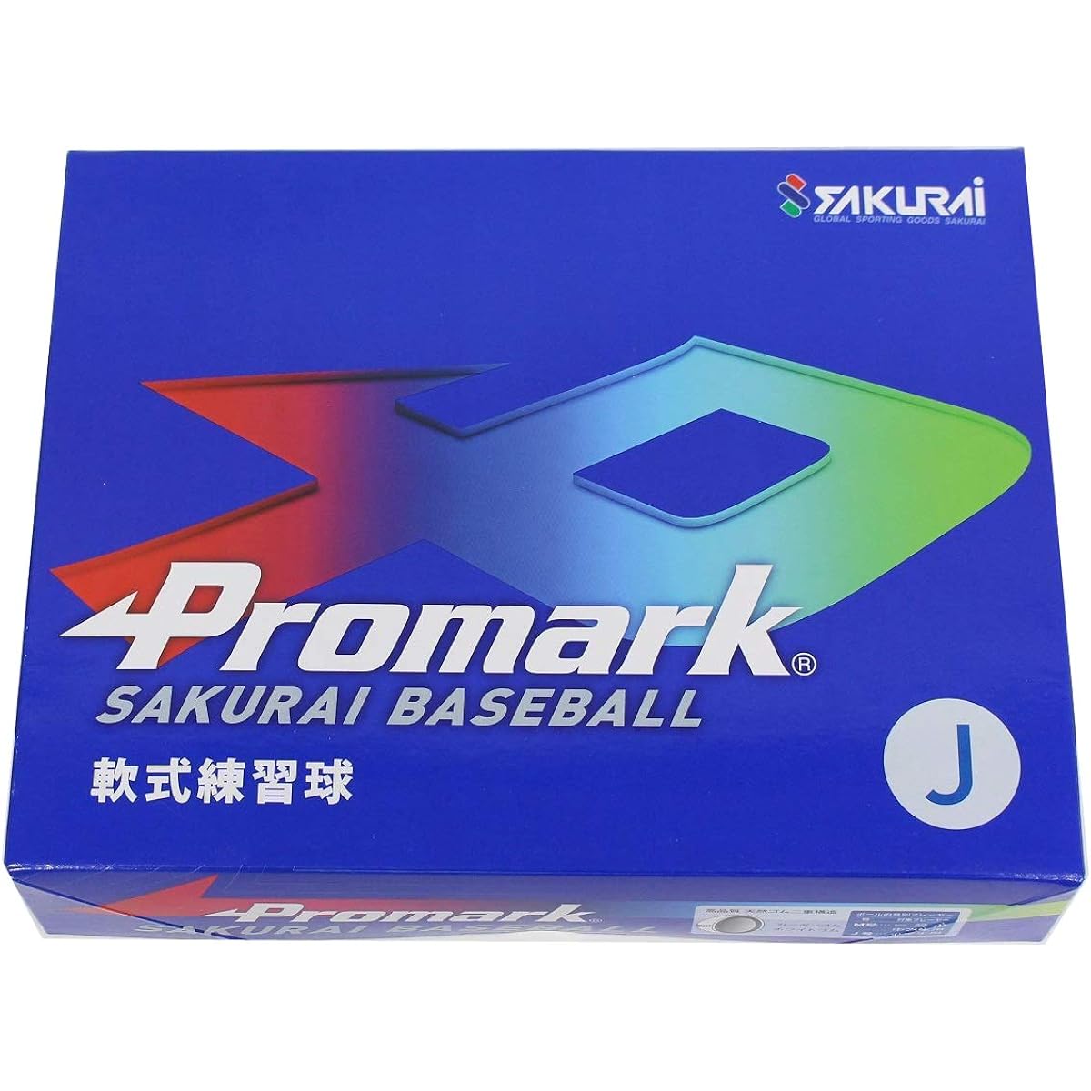 SAKURAI [Sakurai Trading] Promark Baseball Softball Practice Ball J Size 12 Balls 1 Dozen 69mm LB-312J DZ White
