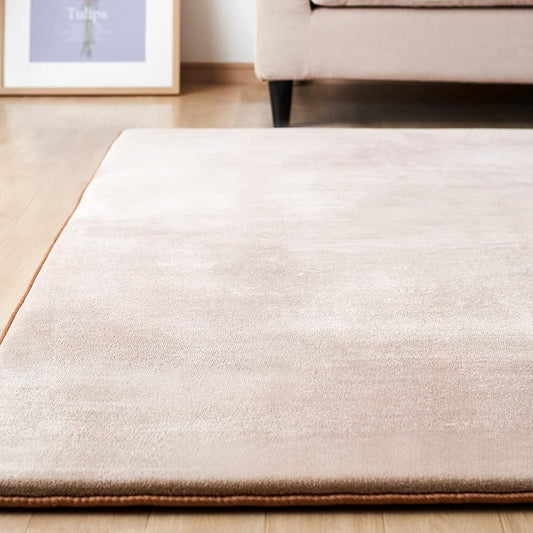 IRIS OHYAMA Carpet Rug Cushion Rug 185 x 240 cm Total Thickness Approx. 3 cm Non-slip Hot Carpet Compatible 3 Tatami Water Repellent Sound Insulation Effect Low Form Chewy Scandinavian Stylish Mat ACRB-1824 Beige