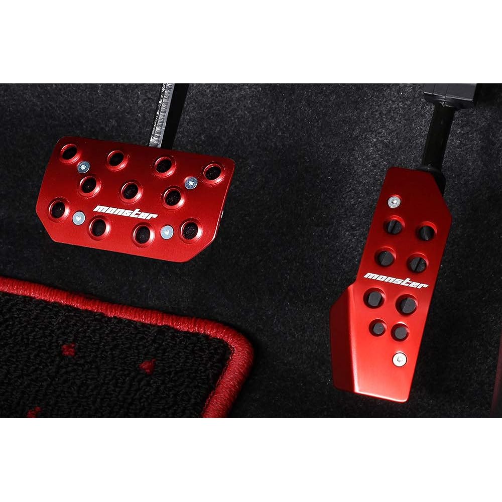 MONSTER SPORT Sports Driving Pedal Cover Clear Anodized Jimny [JB64W] / Jimny Sierra [JB74W] For AT Vehicles [JB64 AT] 849505-5500M