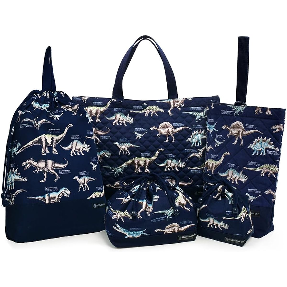 COLORFUL CANDY STYLE Entrance Preparation Entrance Preparation Entrance Set Entrance Set Bag Boy Entrance Entrance Set Quilting Dinosaur Museum N8146800