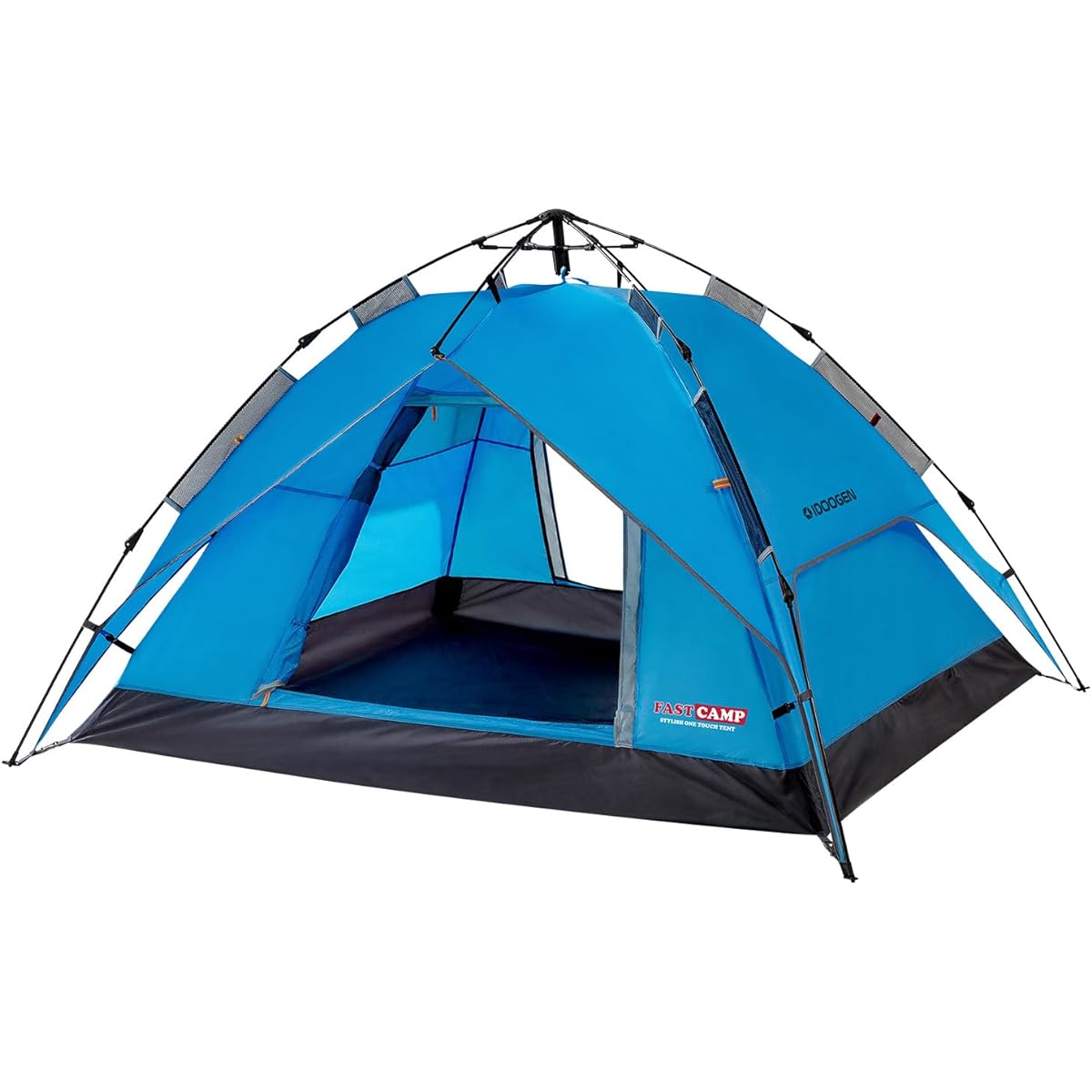 IDOOGEN One-touch tent for 2-4 people, compact and easy to set up, camping tent, ultra-lightweight, family shelter tent, simple tent, UV protection, outdoor camping, mesh camping tent, tent, suitable for beginners, overnight stays, insect-proof, waterpro