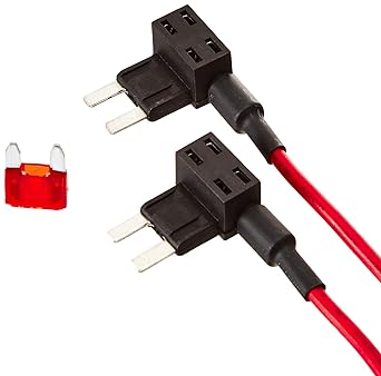 Uriveusa 12V Car Add-A-Circuit Fuse TAP Adapter Fuse Holder with 10A 20A Fuse - (Pack of 2)