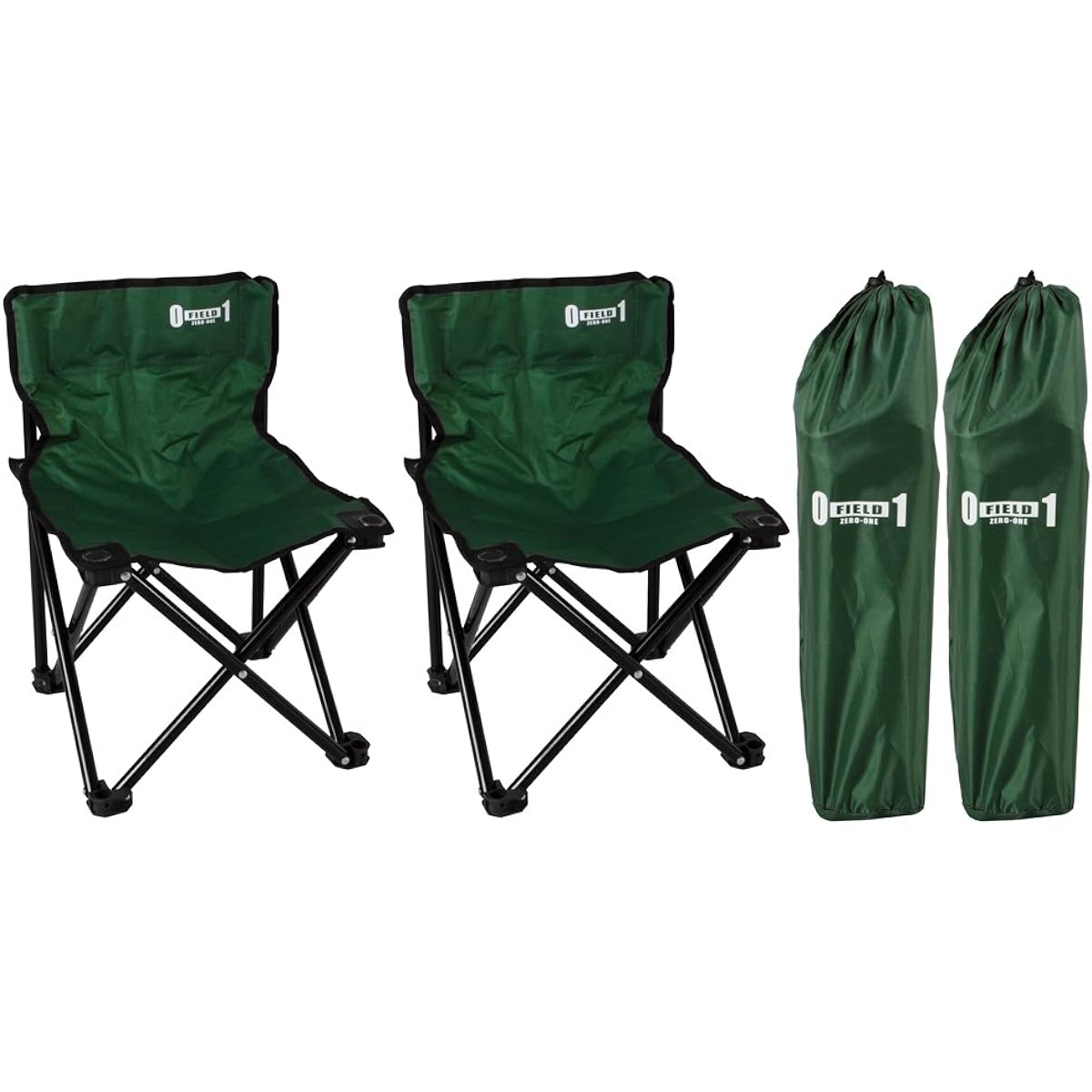 MIMUGO ZERO-ONE FIELD Folding Chair Pair Set MG-ZRFC40