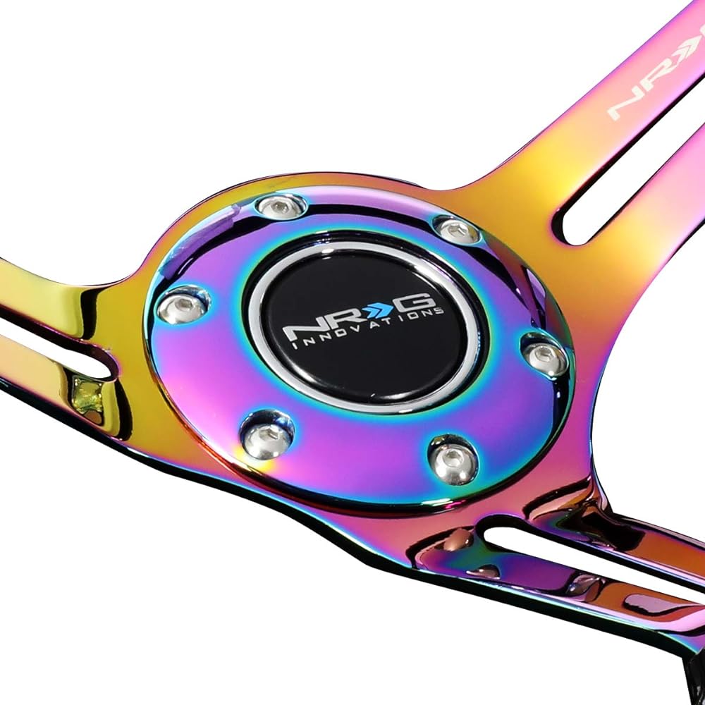 NRG RST-018BK-MC reinforced steering wheel-with black color wood Neoclome spokes