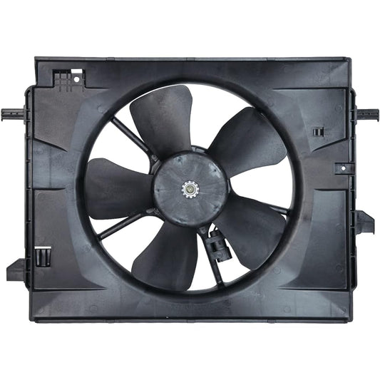 TYC 621450 Chevrolet HHR replacement radiator/condenser cooling fan alignment