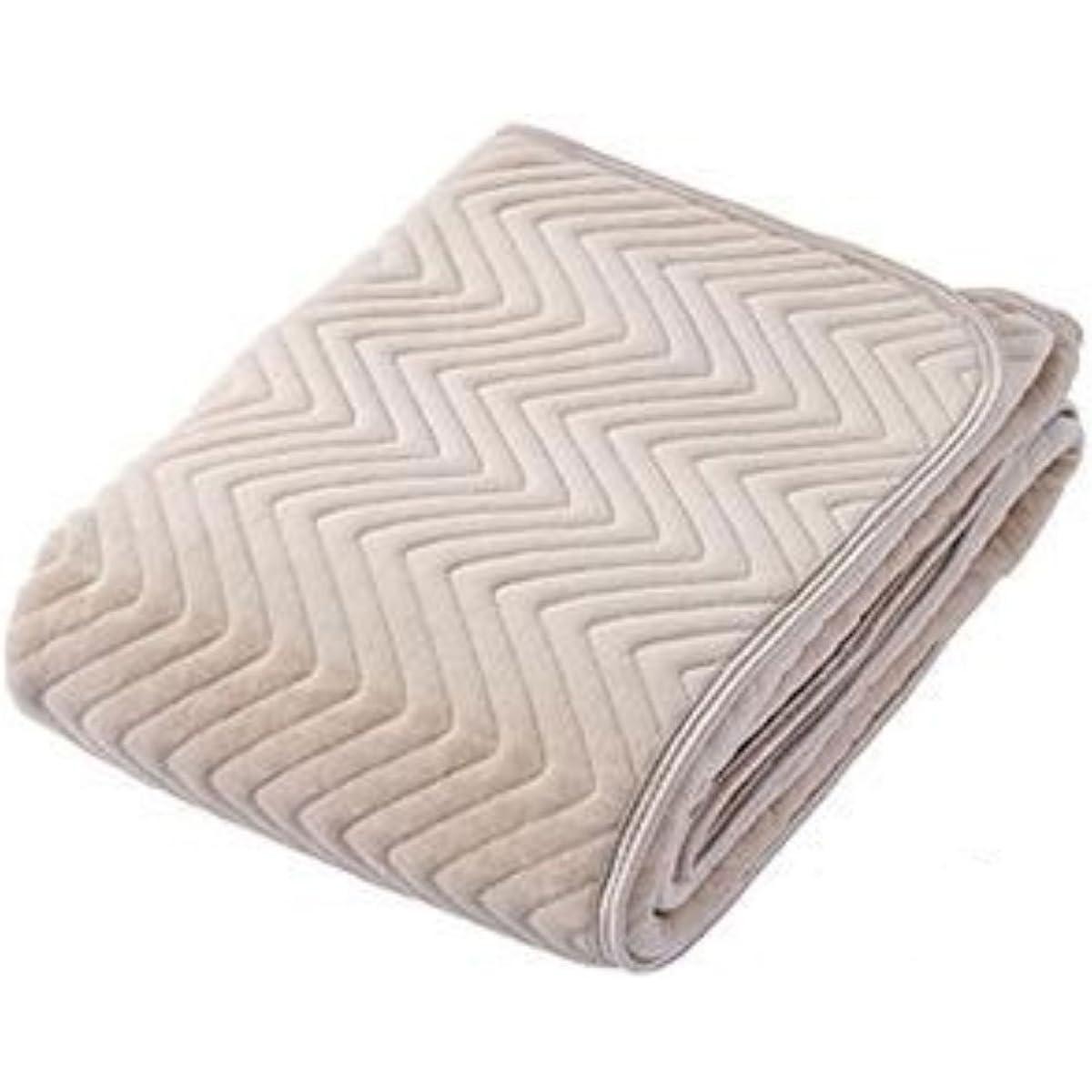 nishikawa [Nishikawa] (Outer pile part) 100% cotton sinker shirring soft bed pad double 140 x 205 cm 5C-PT6104D Beige