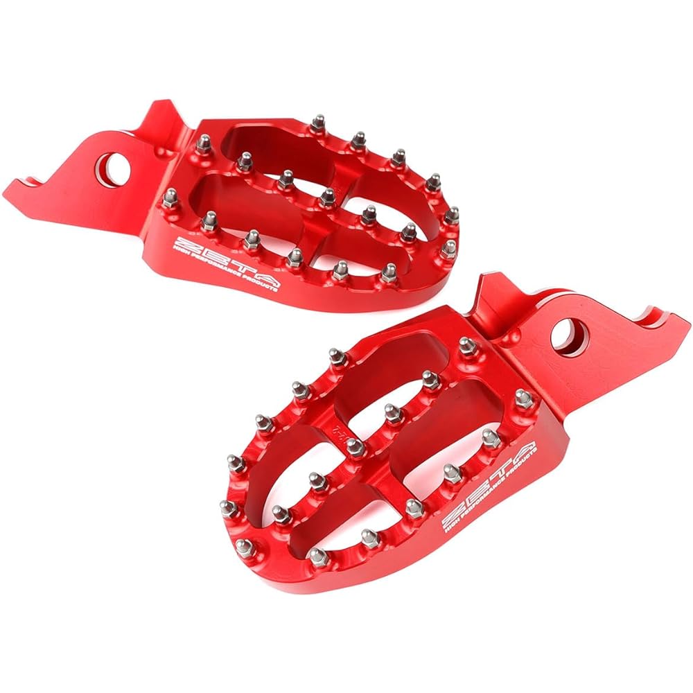 ZETA Aluminum Footpeg Red CRF250L/M/RALLY, Africa Twin, Transalp, CRF/R/RX/X…etc ZE93-1022