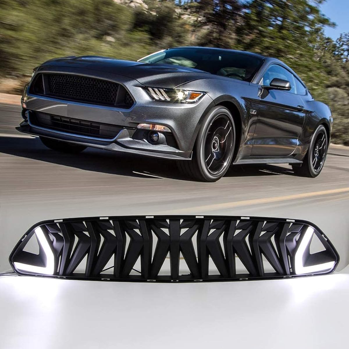 DreamSeek LED Grill Front Bumper Grill Armor Style