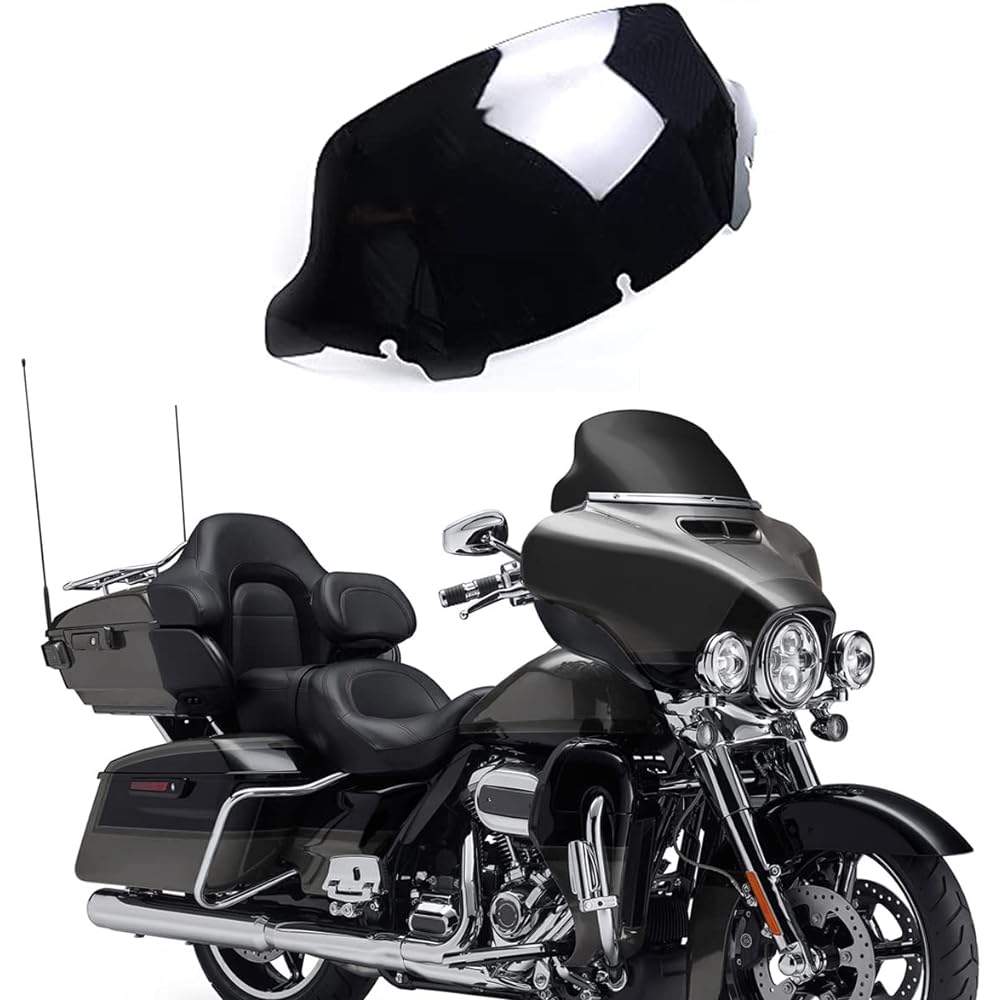 10.5 inch Black Wave Winds Screen Harley 2014-2022 Electric Ride Street Glide