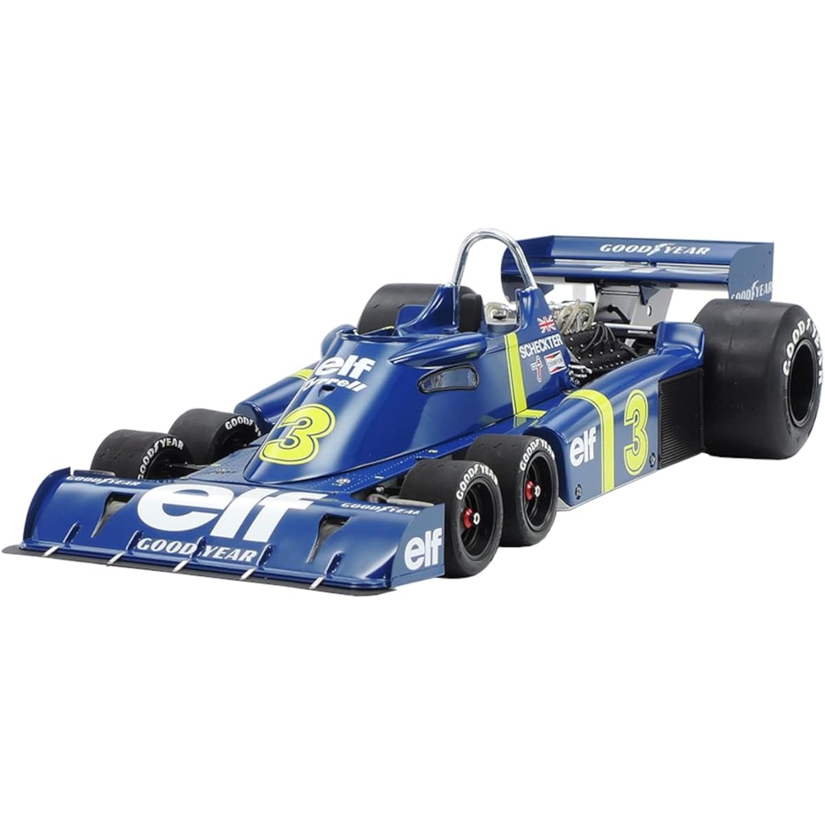 TAMIYA 1/12 Big Scale Series No.36 Tyrell P34 Six Wheeler Plastic Model with Photo-Etched Parts 12036 Molding Color