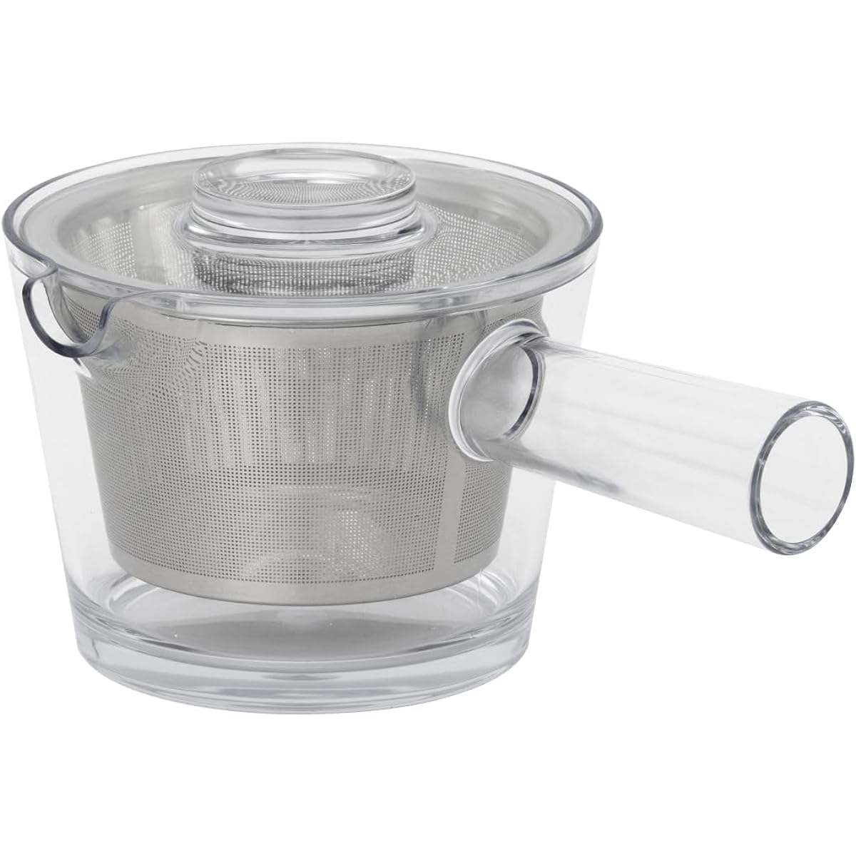 Susumuya Chaten Racu Teapot 350ml Warenai Unbreakable Tea Strain Included Tritan Resin Transparent Clear Supervised by Designer Fumie Shibata