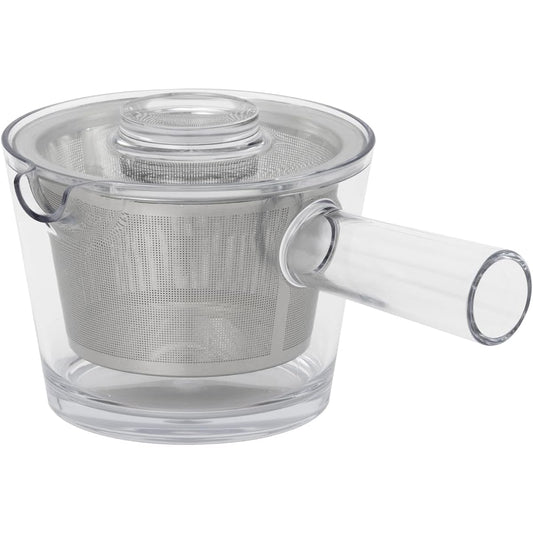 Susumuya Chaten Racu Teapot 350ml Warenai Unbreakable Tea Strain Included Tritan Resin Transparent Clear Supervised by Designer Fumie Shibata