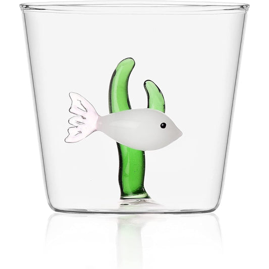ICHENDORF Tumbler Fish and Seaweed White Fish Green Seaweed 09352057-CN