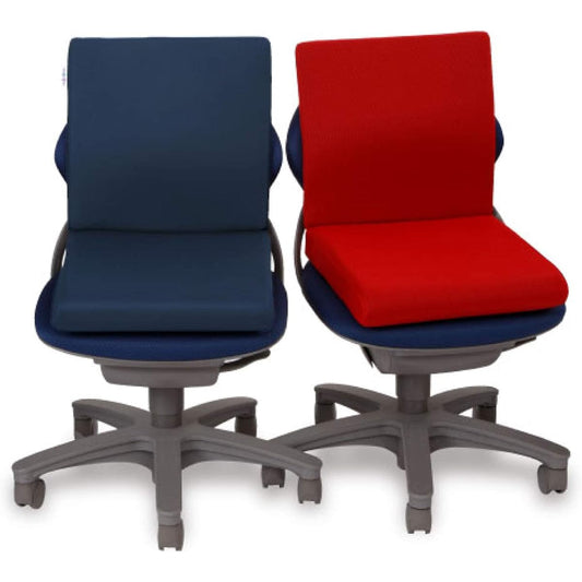 Maniflex High Repulsion Cushion Fan Cushion II Navy [Official Direct Sales] Soft Body Pressure Dispersion Uses Eriocell [Seat 38 x 38 x 7 cm/Back 38 x 38 x 3 cm] Chair Cushion Chair Pad for Chairs
