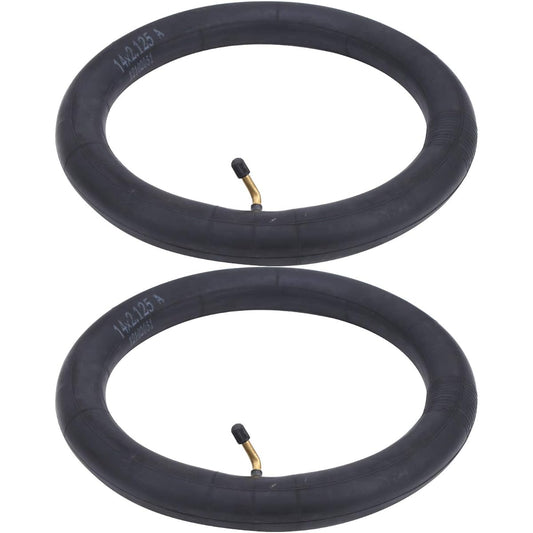 Set of 2 Bicycle Tire Inner Tubes Mountain Bike Road Bike Cross Bike Tire Inner Tubes Foldable Durable Easy to Assemble Sports Car Bicycle Accessories 14*2.125/16*3