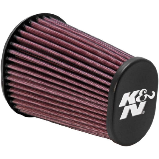 K & N Universal Clamp On Air Intake Filter: High Sports, Premium, Exchange Air Filter: Flange Diameter: 2.4375 inches, Filter height: 6 inches, length of flange: 0.625 inches, shape: Overval straight RE-0960