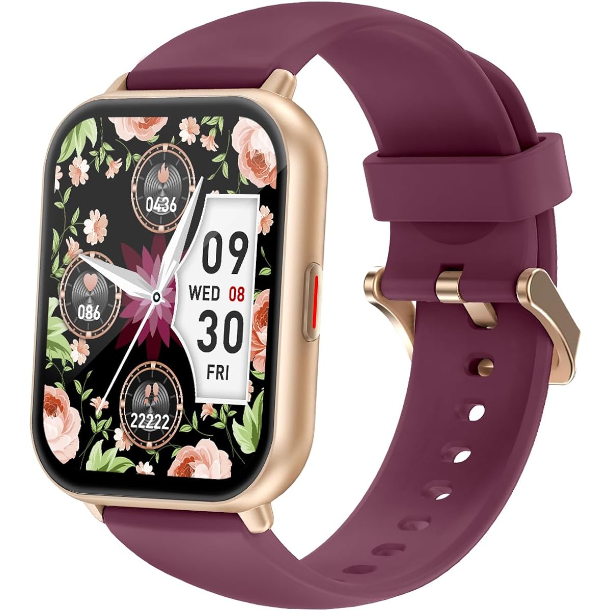 Smart Watch Compatible with iPhone/Android, Bluetooth Call Function, 1.85 inch Large Screen, Wristwatch, Pedometer, Smart Watch, Incoming Call Notification, IP68 Waterproof, Alarm, Timer, Stopwatch, Weather Forecast, 100+ Exercise Modes, Technical Compli