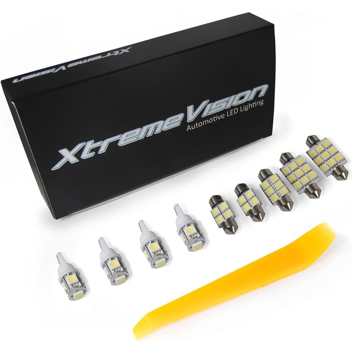 Xtremevision Interior LED Honda Code 2003-2012 (12 pieces) Pure White Interior LED Kit + Installation Tool