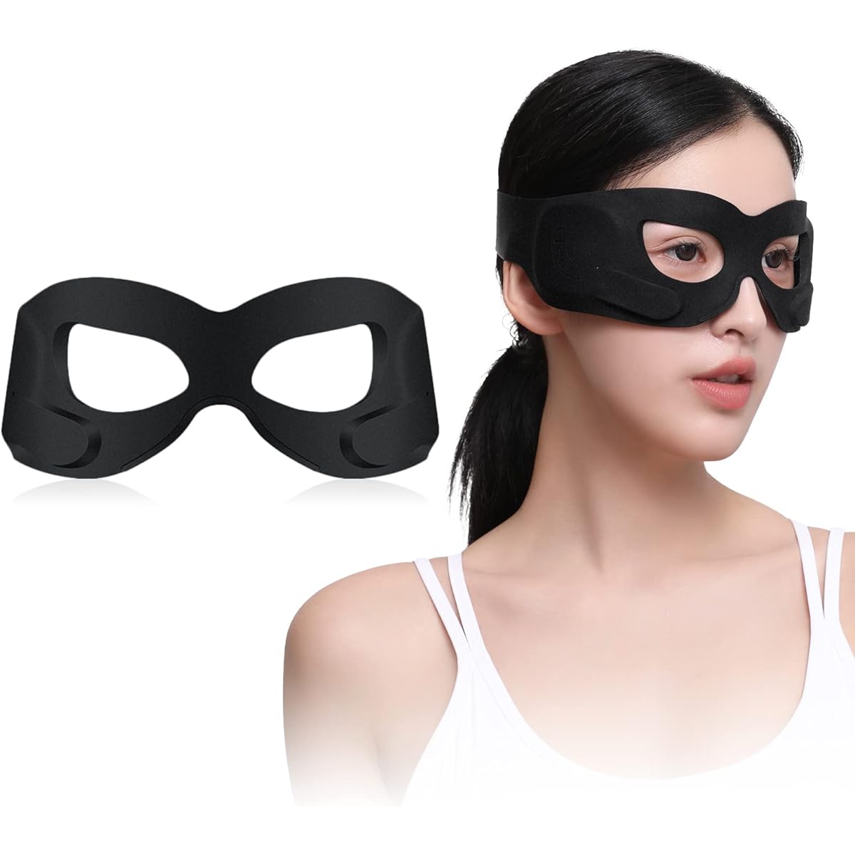 Eye beauty device, eye beauty, eye care, facial beauty device, facial beauty device ultrasound, eye care, heater black, EMS, EMS facial device, EMS mask, facial device, USB rechargeable facial device, unisex, thermal care, eye care, present